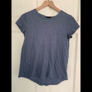 Simply Vera Vera Wang Blue Textured Top - Small
